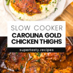 Slow Cooker Carolina Gold Chicken Thighs