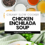 Slow Cooker Creamy Chicken Enchilada Soup