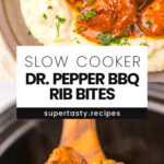 Slow Cooker Dr. Pepper BBQ Rib Bites
