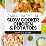 Slow Cooker Garlic Parmesan Chicken and Potatoes