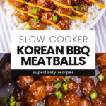 Slow Cooker Korean BBQ Meatballs