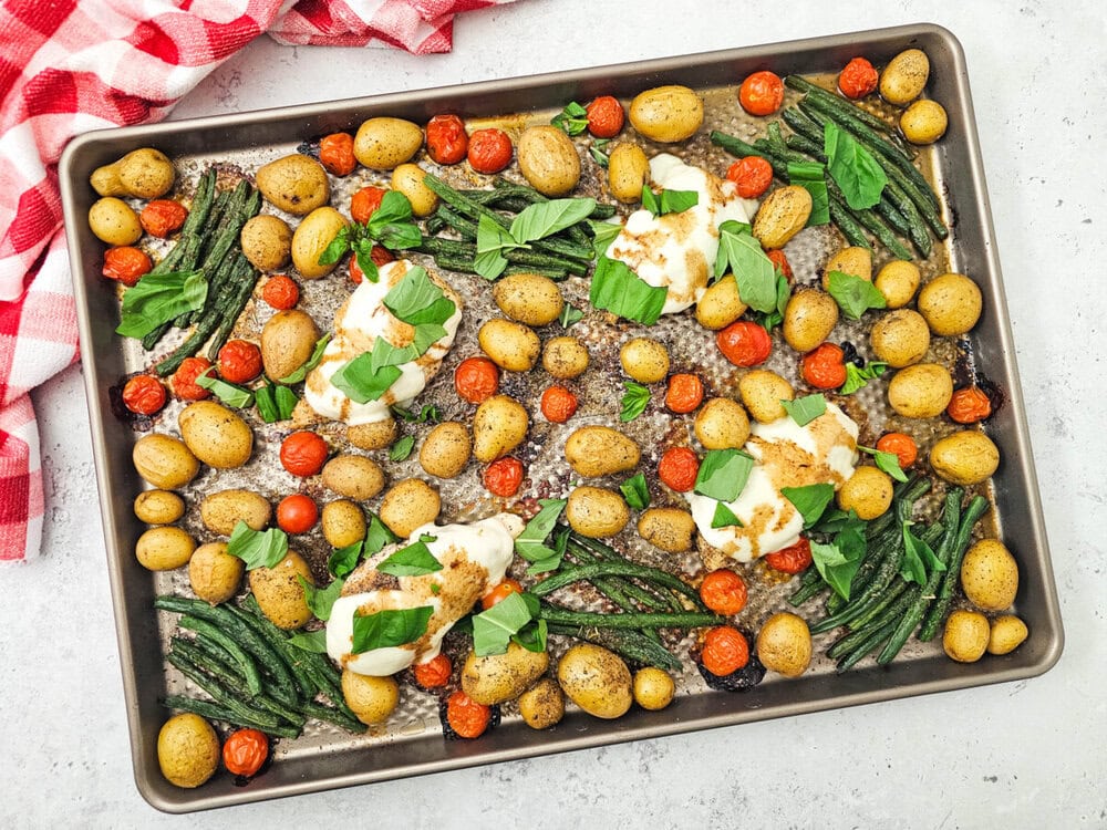 Sheet Pan Chicken Caprese