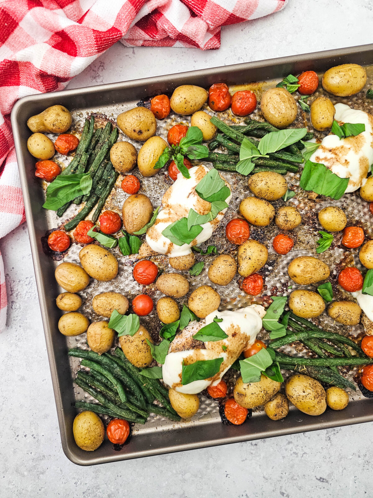 Sheet Pan Chicken Caprese Sheet Pan Chicken Caprese