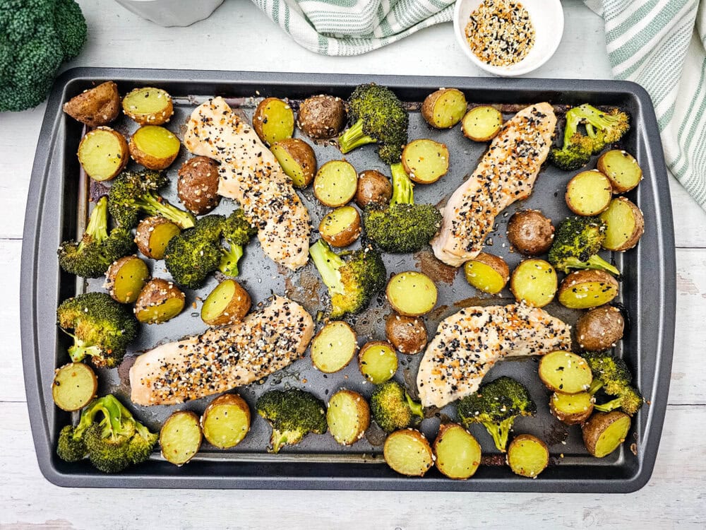 Sheet Pan Everything Bagel Chicken
