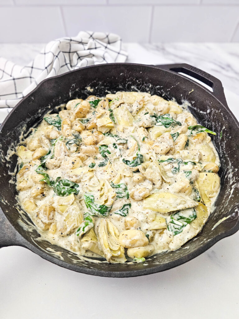 Skillet Spinach Artichoke Gnocchi Skillet Spinach Artichoke Gnocchi
