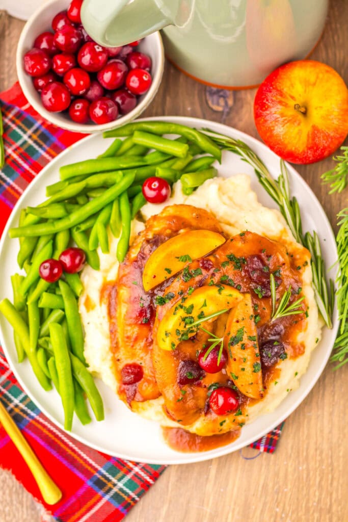 Slow Cooker Cranberry Apple Chicken - Super Tasty Recipes