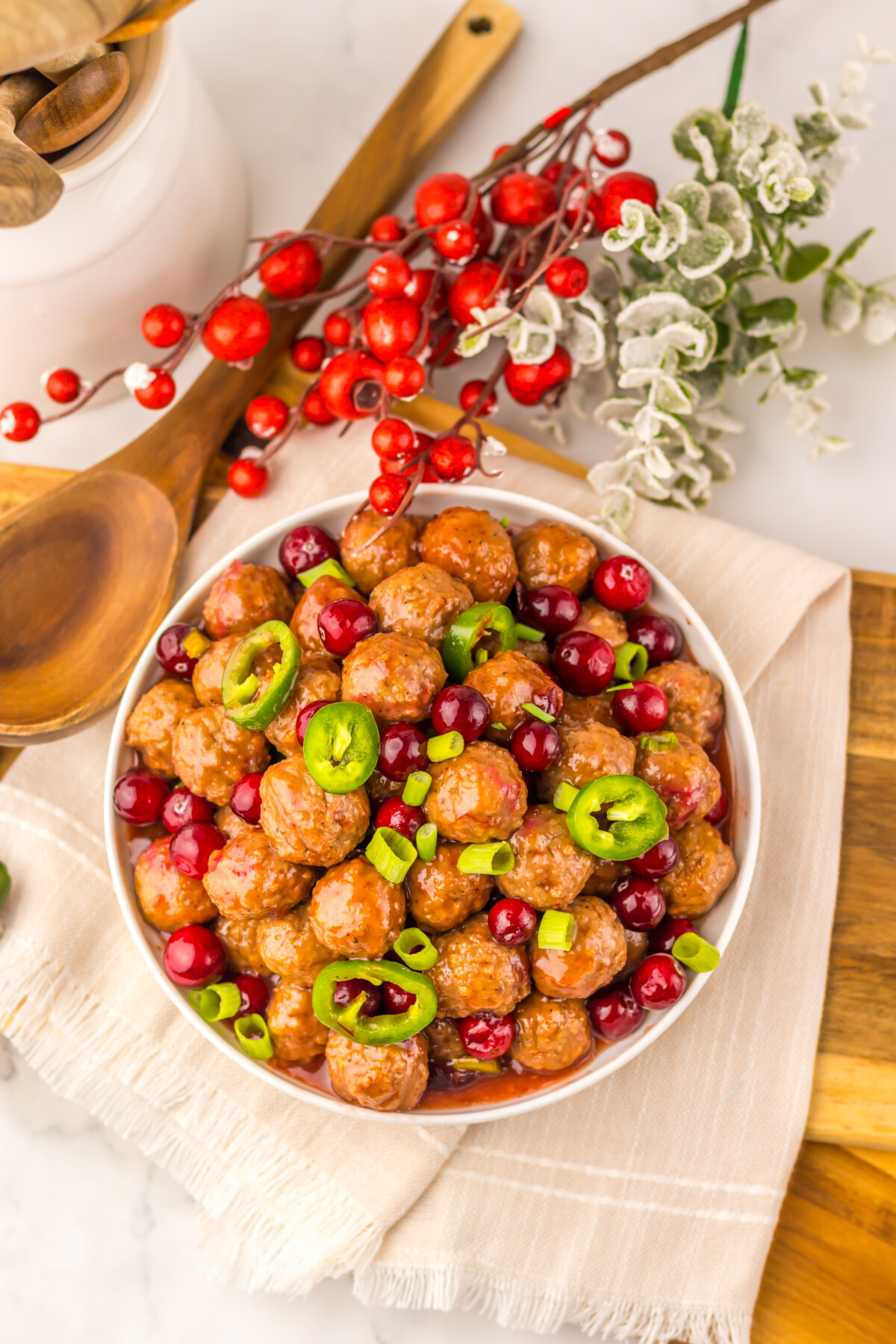 Slow Cooker Cranberry Jalapeño Meatballs Slow Cooker Cranberry Jalapeño Meatballs