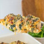 Hasselback Chicken with Spinach