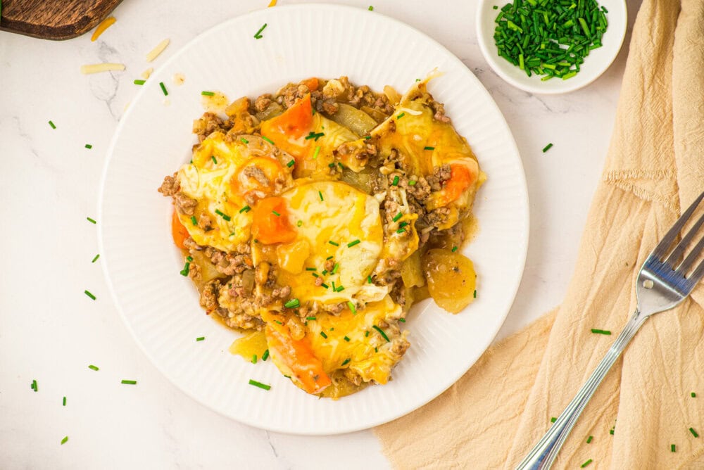 Slow Cooker Layered Beef and Potatoes